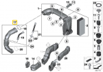 Bmw X3 F25 X5 E70 Reinluftrohr Originalus 13717812059