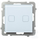 Ospel JUTIKLINĖ JUNGTIS 2 GR. &Scaron;VIESOS WI-FI BALTASIS STIKLAS