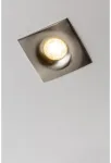 Lubinis ta&scaron;kinis &scaron;viestuvas AURORA, IP20, kvadratinis, inox/satinas