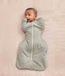 Love To Dream Otulacz Swaddle UP - pikowany dydis XS - oliwkowy pszcz&oacute;łki - ETAP 1 - TOG 2.5