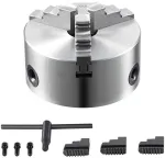 15.24 cm 3-žnyplių tekinimo griebtuvas, savaime centruojantis, metalo apdirbimui, tekinimo staklėms