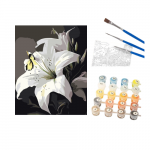 Winder Home Tapyba pagal skaičius &ndash; paveikslas, dažai, teptukai, rinkinys &bdquo;Lelijos&ldquo;, 40&times;50 cm