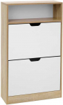 Songmics Batų spintelė, 60x24x102 cm, balta