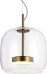 10W LED pakabinamas &scaron;viestuvas CASTE, aukso sp./skaidrus, 3000K