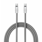 USB-C Laidas - Newell USB-C 100W 2m Silikoninis Pilkas