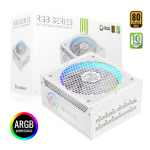 Gamemax PSU | RGB 1050G WH | 1050 W | Gold | Baltas | Full Modular