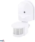 Bemko Pavir&scaron;inis judesio daviklis, baltas, IP44, max 1200W, 180&deg;, 5-12m