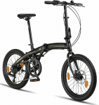 Licorne Bike sulankstomas dviratis, 20" ratai, aliuminis, 7 pavaros, diskiniai stabdžiai, Phoenix Cross 2d