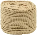 Laivo virvė 3 mm 50 m Natūrali