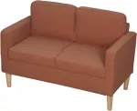 Koduva 2-vietė sofa su daiktadėže, oranžinė, 117 x 63 x 79 cm