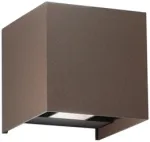 Sieninis &scaron;viestuvas 2x10W LED sieninis fasado &scaron;viestuvas ALFA, bronzos sp., CCT, IP54