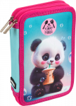 Penalas deVENTE Yummy Panda, dviejų skyrių, 21x14x5,2 cm, rožinės spalvos