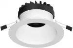 Solar Plus KOMBIC &oslash;150 13-19W 1440-1959LM 4000K DALI2 CRI90, Elipsės formos &scaron;viesos pasiskirstymas, IP43, Balta I&scaron;pjova &oslash;150mm.