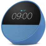Amazon Echo Spot, Amazon Alexa, Apvalus, Mėlyna, 7,19 cm (2,83"), 320 x 240 ta&scaron;kų, MediaTek