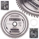Powermat Deimantinė diskinė plok&scaron;tė medienai 185x20 60Z TDD-185x20x60Z