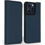 Accezz Premium odinis plonas atverčiamas dėklas, skirtas iPhone 15 Pro &ndash; tamsiai mėlynas