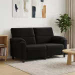 Sofa Juoda 174 x 85 x 93 cm Aksomas