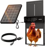 OKK&Ouml;BI automatinės saulės energija maitinamos vi&scaron;tidės durys su LCD ekranu OKCHI9302