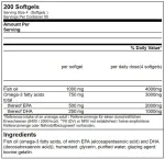 Omega-3 žuvų taukų mink&scaron;tos kapsulės GN Triglyceride Sport Edition 200 vnt
