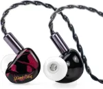 Linsoul į ausis įdedamos laidinės ausinės Kiwi Ears Cadenza, 10 mm, 3,5 mm