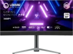LORGAR 34MP1, UWQHD MiniLED Gaming Monitorius Pro, 34'' (3440*1440) VA curved monitorius, juodas/milky pilkas