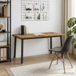 Kvadratinis valgomojo stalas 160 x 90 x 75 cm Balta