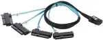 Mini Sas Sff-8087 į 4x Sff-8482 Sas/sata kabelis 100cm
