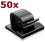 50x Mfox kabelių laikiklis spaustukas 3m juosta lemputėms girliandoms užuolaidoms