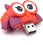 Hsthe Sea Usb atmintinė, 32g animacinis mielas ra&scaron;tas Usb 2.0 didelės spartos atminties kortelė, ne&scaron;iojamas diskas duomenų saugojimui (pelėda)