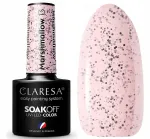 Claresa hibridinis nagų lakas uv/led marshmallow 13 rožinis smėlio nude su blizgučiais