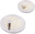 Brudazon 75 mini diskiniai magnetai 5 x 5 mm N52 stipriausio lygio neodimio magnetai itin stiprūs magnetai modelių gamybai, nuotraukoms, lentoms, skelbimų lentoms, &scaron;aldytuvams, rankdarbiams, itin stiprūs magnetiniai diskai