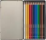 Ploni spalvoti pie&scaron;tukai Stabilo Original - metalinė dėžutė, 12 vnt. - įvairių spalvų
