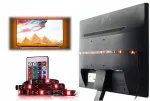 Led juosta 1m Rgb Usb 5v monitoriaus ap&scaron;vietimas