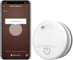 Pgst Wifi dūmų detektorius, dūmų signalizacija su keičiama baterija, Tuya programėlės arba Smart Life programėlės prane&scaron;imai, tinklinis dūmų detektorius su 85 Db pagal Ce ir En 14604 standartą, 1 vnt.