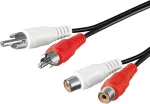 Goobay 50437 stereo ilgintuvas 2x Rca, 10 m laido ilgis