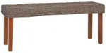 Suoliukas, 110cm, natūralus Kubu ratanas ir raudonmedžio masyvas