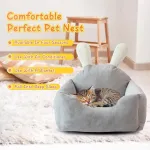Pecute Petcute guolis katei, guolis &scaron;uniui, guolis katėms ir mažiems &scaron;unims, skalbiamas triu&scaron;io dizaino guolis katei, mielas juokingas guolis katei, itin mink&scaron;ta &scaron;unų sofa, &scaron;uns pagalvėlė, &scaron;iltas &scaron;uns čiužinys