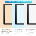 Plonas skaidrių skaitytuvas su 12 x 9 colių led ap&scaron;vietimo skydeliu, skirtas negatyvams ir nuotraukų skaidrėms, skaidrių skaitytuvas skaitmeninimui, ne&scaron;iojamas, konvertuoja 35 mm skaidres į skaitmeninius jpg vaizdus negatyvams ir nuotraukoms