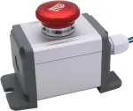 Mxuteuk Mxu-dt-jh 22 mm nerūdijančio plieno metalinis užrakinamas avarinio stabdymo jungiklis 12-220v 3a 1no 1nc jungiklių stoties dėžutė su ki&scaron;tuku