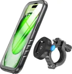 Sportlink telefono laikiklis dviračiui, skirtas iphone 15 plus - aliuminio telefono laikiklis motociklui [360&deg; reguliuojamas/pilna apsauga] lauko telefono laikiklis dviračio telefono laikiklis ant vairo
