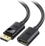 Cable Matters Displayport į Displayport ilgintuvas (dp ki&scaron;tukas į Dp lizdą, Displayport ilgintuvas) skirtas 8k, 4k, 1440p, 1080p (full Hd) - juodas 1.8 m