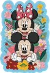 Ravensburger medinė dėlionė 12000762 Mickey & Minnie 300 dalių kontūrinė medinė dėlionė su tvirtomis, atskiromis dėlionės dalimis ir 25 mažomis medinėmis figūrėlėmis = Whimsies, Disney gerbėjams nuo 12 metų