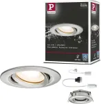 Paulmann 93662 Led Nova prožektorius, apvalus, geležinis, pasukamas, be lemputės, maks. 35 W Gu10 arba Gu5.3 įleidžiamas &scaron;viestuvas, &scaron;lifuotas aliuminis, cinkas