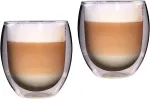 Feelino Rondo 2 x 400 ml Xxl dvigubų sienelių termo stiklinės arbatai / kavos stiklinės 2 x 400 ml