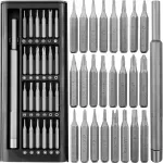 Verke precizinių įrankių atsuktuvų rinkinys su magnetiniais antgaliais Torx