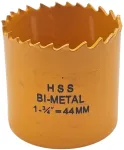 Bimetalinė karūnėlė freza 44mm metalui, medžiui bi-metal Nomi