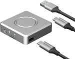 Elecgear i&scaron;orinis mini Ssd dėklas 2230 Nvme M.2 Pcie Ssd diskams, tik skaitymo Usb 3.2 aliuminio standžiojo disko dėklas su 10 Gbps Usb Type-a ir Type-c kabeliu