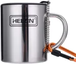 Ambition Kempingo puodelis su dangteliu, 220-450 ml, nerūdijantis plienas