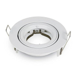 GU10 lemputės rėmelis V-TAC, apvalus, baltas, &Phi;95 x 32 mm