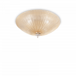Lubinis &scaron;viestuvas Ideal Lux Ceiling lamp with 3 lights SHELL, E27, amber color